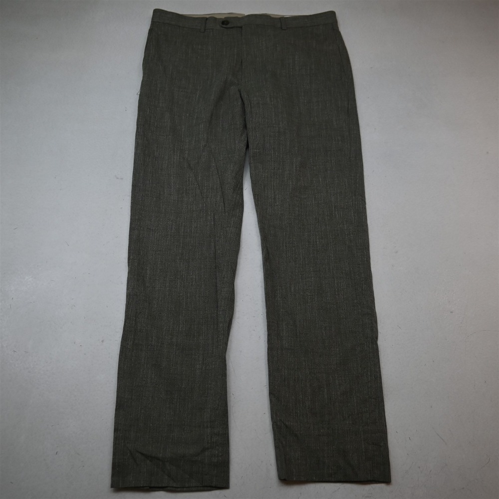 Banana Republic 34x32 Green Woven Sondrio 870410 Slim Dress Mens Pants